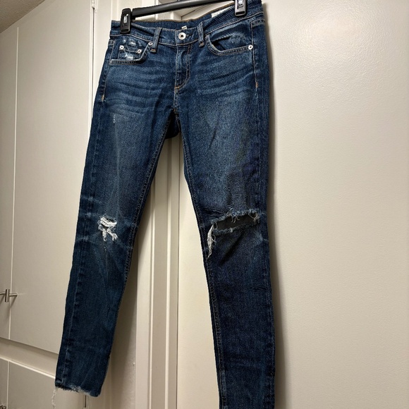 Rag & Bone destroyed capri jeans - size 24 - Picture 1 of 10